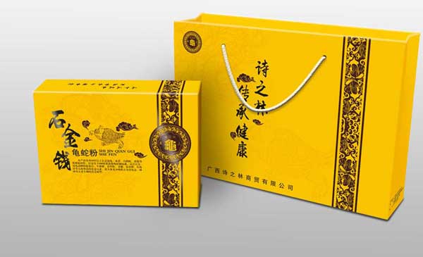 龜蛇粉包裝彩箱設(shè)計(jì)